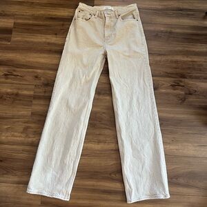 Abercrombie & Fitch The 90’s Relaxed Jean High Rise 28 6L Oat